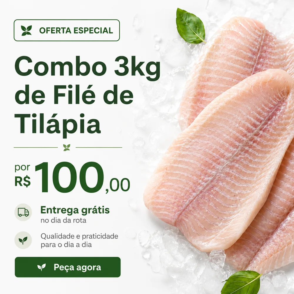 PROMOCAO - FILE DE TILAPIA 3KG